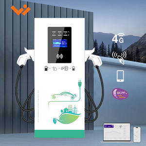 Sàn gắn CE thương mại DC nhanh EV Trạm Sạc RFID app điều khiển <span class=keywords><strong>Ethernet</strong></span>/4 gam 120kw 180kw 240kw 60 kWh EV trạm - Product Image 6