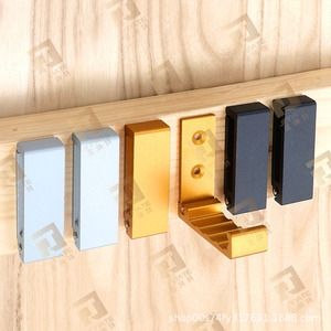 Kinnat Aluminum Alloy Foldable Clothes Hook JNT-216 Rectangle Door Organizer For Bedroom Storage - Product Image 5