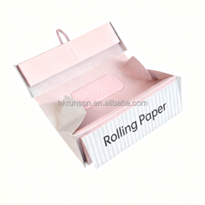 Vente directe usine – Carnets de papier à rouler manuels modernes personnalisés Kingsize Slim62, brun non blanchi, combustion lente, OEM, vente en gros, en stock - Product Image 1