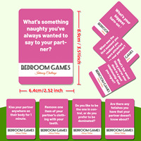 Nouveau jeu de cartes romantique rose pour couples, 50 cartes, pour améliorer les relations dans la chambre à coucher le soir, en stock