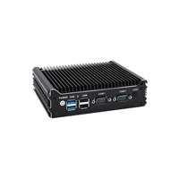 Mini PC AISTONE Free Laser logo 4 LAN N100 con resolución 4K, soporte VESA / PC para montaje en carril DIN, router con hardware Linux 2.5G