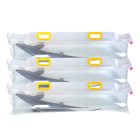 Sac en plastique d'emballage d'aquarium de poissons vivants Transparent avec fermeture à glissière et poignée sac de Transport Portable d'oxygène gonflable