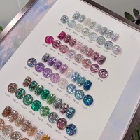 Youjia – Kit de 48 Gels Ongles Scintillants Effet Étoilé, Paillettes Holographiques Arc-en-ciel Or Argent, Vernis UV pour Salon de Manucure