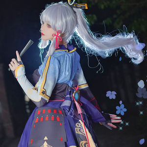 Disfraz de Cosplay de Genshined Impact <span class=keywords><strong>Kamisato</strong></span> <span class=keywords><strong>Ayaka</strong></span> Cosplay para jugador de juego disfraz de fiesta - Product Image 6
