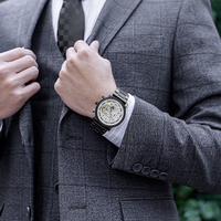 Montre de luxe pour homme en bois de haute qualité, style sport, à quartz, avec pièce de monnaie, excellent cadeau pour la Saint-Valentin