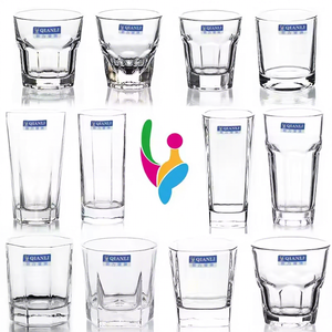 Bicchieri in Vetro Qianli, Tumbler per <span class=keywords><strong>Acqua</strong></span>, Bicchieri Trasparenti per Tè, Whisky e Succhi, Produzione OEM, Fornitura all'Ingrosso - Product Image 1