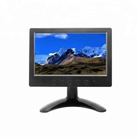 Mini Monitor LCD de 7 Pulgadas con Pantalla de 1024x600, Altavoz y Entrada BNC/VGA/AV/HD-MI para Sistema de Cámara CCTV, DVR y DVD