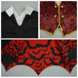 Ensemble de costumes de vampire assortis pour la famille, style cour médiévale, tenue de performance scénique pour Halloween, en polyester, pour adulte - Product Image 6