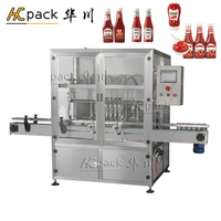 Machine de remplissage automatique à 6 têtes pour sauce tomate et huile, pour emballages en verre de boissons et produits chimiques, avec moteur – Personnalisable pour petites entreprises
