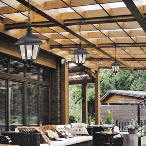 Lámpara Colgante LED Moderna Minimalista para Exteriores, Impermeable con Clasificación IP65, Sensor de Luz, Regulable, Construcción de Aluminio/Cobre para Jardín - Product Image 4