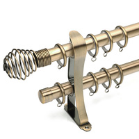 Tringle à rideau en fer fixe, durable, classique et moderne, pour la décoration intérieure, qualité export Chine, vente en gros, livraison rapide, Russie, promotion, Bar Mitzvah