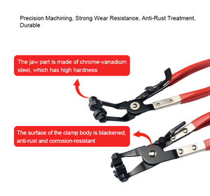 ชุดคีมหนีบสายสปริง9ชิ้น, เครื่องมือถอดท่อน้ำมันเชื้อเพลิงท่อน้ำเครื่องมือถอดและติดตั้งท่อ - Product Image 5