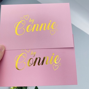 300gsm Coated Paper Art Paper Customized Logo Design Gold <strong>Silver</strong> Foil Full Color <strong>Printing</strong> Thank You Business Cards - Product Image 3