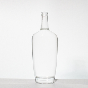 Botella de Vidrio Vacía de Lujo para Vodka, Botella de Alta Gama con Curva y <span class=keywords><strong>Giro</strong></span> para Whisky, <span class=keywords><strong>Ginebra</strong></span>, Ron, Licor, Alcohol, Jugo - Product Image 1