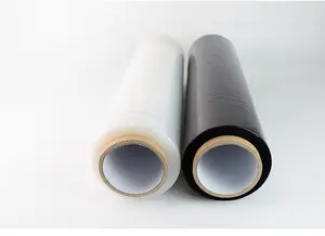 High Quality Soft LLDPE Black Plastic Stretch Film Moisture-Proof And Casting Processed For Household Products And Machine Use