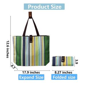 Bolsa de Compras Plegable Reutilizable, Expandible, Resistente, de Poliéster RPET Ecológico, con Logotipo Personalizado - Product Image 2