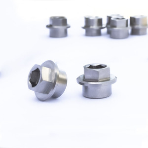 Tuerca hexagonal autoblocante M10 cincada con brida, 35 mm de longitud, tornillo métrico para montaje de llantas de automóvil - Product Image 4