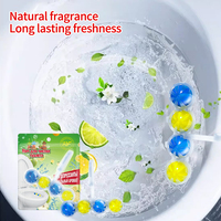 AJYF Nettoyants WC Fraîcheur 4-en-1 Bloc WC Actif Citron avec Anti-calcaire