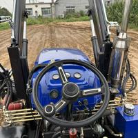 Mini tracteur agricole 2 roues motrices avec rotoculteur, moteur 60 CV, boîte de vitesses automatique à transmission intégrale