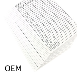 Papier de <span class=keywords><strong>carte</strong></span> de score de pratique de <span class=keywords><strong>golf</strong></span> en plein air durable avec plaque de cuivre Accessoires et fournitures de parcours de <span class=keywords><strong>golf</strong></span> - Product Image 1