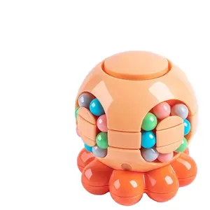 Spinning Magic Bean Octopus Rotating Decompression Fidget Cubes Toys Fidget Sensory Toys for Kids