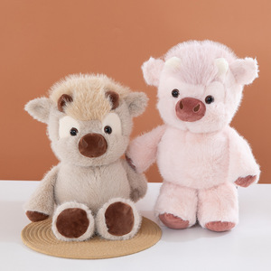 Set di Peluche Morbidi della <span class=keywords><strong>Serie</strong></span> Running: Simpatici Giocattoli a Forma di Elefante, <span class=keywords><strong>Panda</strong></span>, Maialino, Mucca, Volpe - Regalo di Compleanno per Bambini - Product Image 4