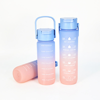 Bouteille d'eau en plastique sans BPA, écologique, avec poignée et bec verseur, pour enfants, camping, passe au lave-vaisselle, mignonne, 550 ml, 750 ml, 1 L, 1,5 L, 2,2 L
