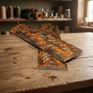 Escamas de Hueso de Camello Hechas a Mano y Ecológicas, Losas de Ágata Pulida, Tamaño Personalizado, Alta Calidad, Forma Rectangular, Fabricación de Cuchillos en India - Product Image 3
