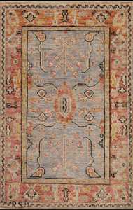Alfombra de lana con tinte vegetal, tamaños personalizables, Tabriz, pasillo, ejercicio, oración, Picnics, alfombra hecha a mano con acento turco Oushak, 6x9 pies - Product Image 2