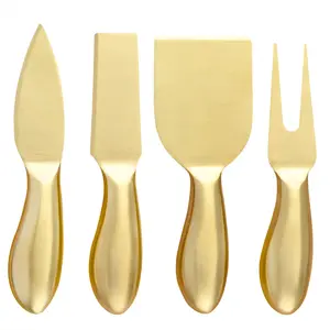 XYj 304 Edelstahl Käse Rasierer Spreader Gabel Gold Käse Messer Set