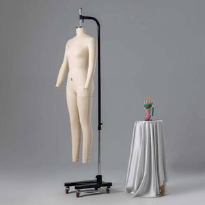 미국 크기 조정 가능한 재단사 마네킹 전신 웨딩 원피스 거품 천 재단사 마네킹 양재기 사용 - Product Image 5
