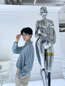 Cyberpunk <span class=keywords><strong>Sexy</strong></span> Robot <span class=keywords><strong>Sexy</strong></span> Meisje Sculptuur Grote Tech-Thema Godin Figuur Trendy Decoratie Voor Bars Ktv En Andere Locaties - Product Image 6