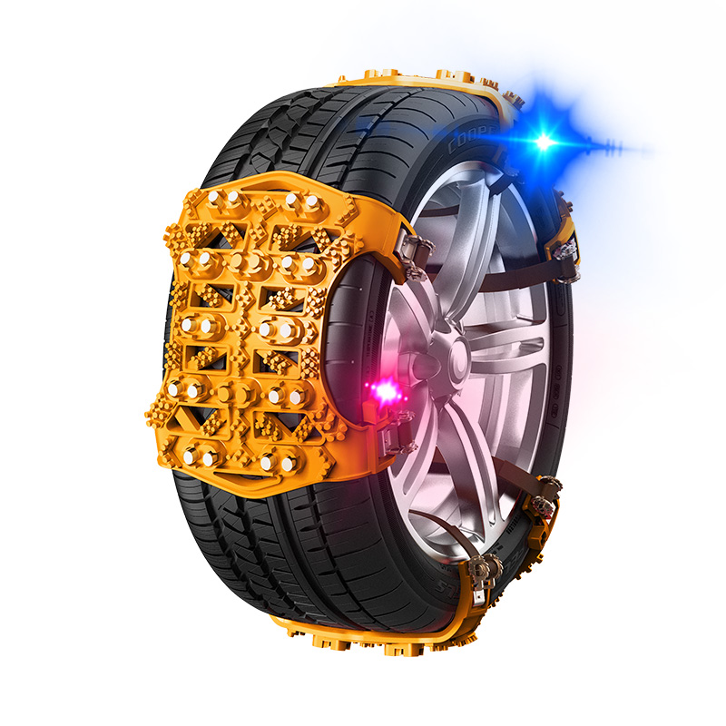 Резиновая нескользящая цепь для колес, легкая в установке защитная цепь для автомобильных шин