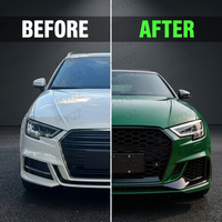 Nouveau kit de carrosserie de conversion style RS3 pour Audi A3 8VPA berline et Sportback 2017-2020, fixation par boulons, ajustement universel, comprend le pare-chocs avant