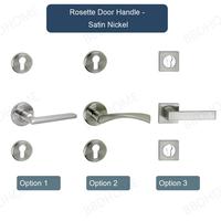 Offre Spéciale : Poignée de porte en aluminium 72 mm et Serrure à cylindre en acier – Ensemble de serrures de porte