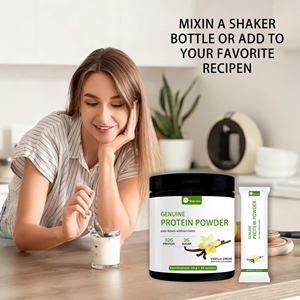 Proteína en Polvo con Sabor a Crema de Vainilla, Rica y Suave, Sin Sabores ni Edulcorantes Artificiales, a Base de Suero o Vegetal, Certificada por GMP, Suministro a Granel OEM - Product Image 2