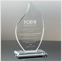 Trophée en cristal K9 en forme de goutte d'eau, prix d'usine HDW, logo personnalisé, adapté à diverses cérémonies de remise de prix