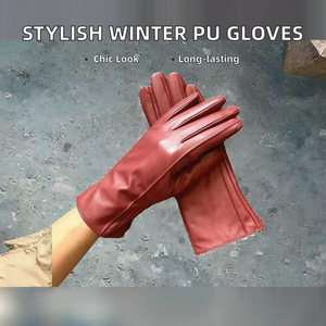 Meilleur fabricant de gants en PU noir personnalisés pour hommes, thermiques, pour le cyclisme, les fêtes, les activités de plein air, la saison hivernale - Product Image 2