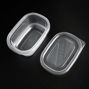 Caja de sellado de plástico 12 oz PP transparente pequeña redonda de plástico fruta helado y pastel caja contenedora de embalaje - Product Image 1