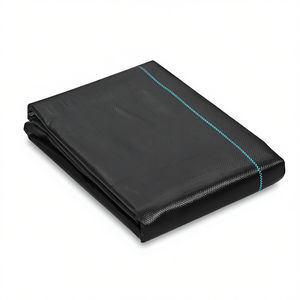 Toile de paillage noire pour jardin 3 x 100 pieds, tissée en PP, géotextile anti-mauvaises herbes, couverture de sol pour jardins - Product Image 1