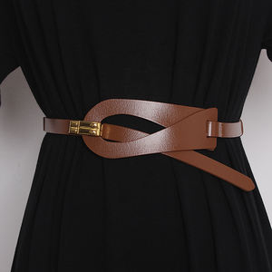 <span class=keywords><strong>Vestidos</strong></span> decorativos para mujer, fajas con cinturón exterior, accesorios de cintura versátiles, cinturón ancho, faldas - Product Image 1