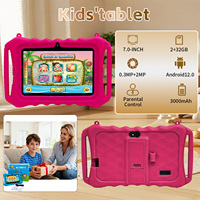 Nouvelle tablette enfant 7 pouces Android avec support pivotant, 2 Go RAM, 32 Go ROM, processeur MTK Quad Core 1,2 GHz, partage d'écran, Wi-Fi, GSM, GPS, longue autonomie
