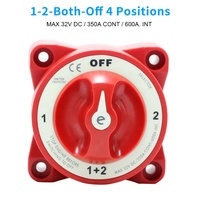 Interruptor de Aislamiento de Batería Marina de 32V 350A, Selector de 4 Posiciones para Maletero