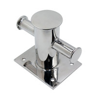 80x80mm acier inoxydable 316 matériel marin nouvelle condition simple croix pont bollard taquet pour bateau amarrage bateau taquet