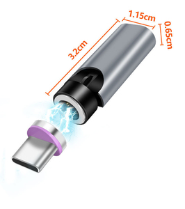 Bộ Chuyển Đổi Sạc Dữ Liệu Usb Type C Nam Châm 540 Độ 3 Trong 1 Cho Điện Thoại Iphone Samsung Google <span class=keywords><strong>Huawei</strong></span> - Product Image 2