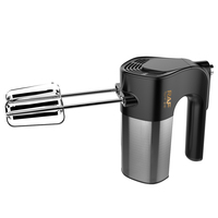 Batteur à main RAF R.6698 450W, 10 vitesses, 1450 tr/min, 2 fouets, 2 crochets pétrisseurs, nettoyage facile, fonctionnement fluide, mélangeur de cuisine