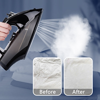 Fer à vapeur électrique MOOSOO ST1800 prêt à être expédié, 1800W, puissant jet de vapeur, semelle en céramique pour vêtements