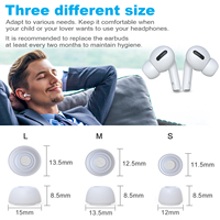 Embouts d'écouteurs en silicone en gros S M L, 6 paires, embouts de remplacement pour écouteurs AirPods Pro