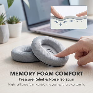 Coussinets de remplacement QuietComfort 35 en cuir protéiné pour écouteurs QC25, QC15, AE2, <span class=keywords><strong>QC45</strong></span> – Réduction du bruit - Product Image 3