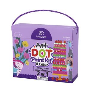 無毒で水洗いできるドットペイント、子供用お絵かきセット、クラフトDIY、8色アートマーカーペン、子供向けおもちゃ - Product Image 1